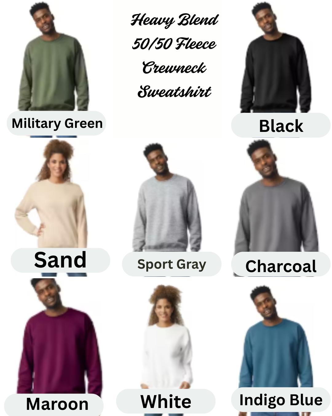 In the Blind Crewneck Fleece 50/50 sweatshirt