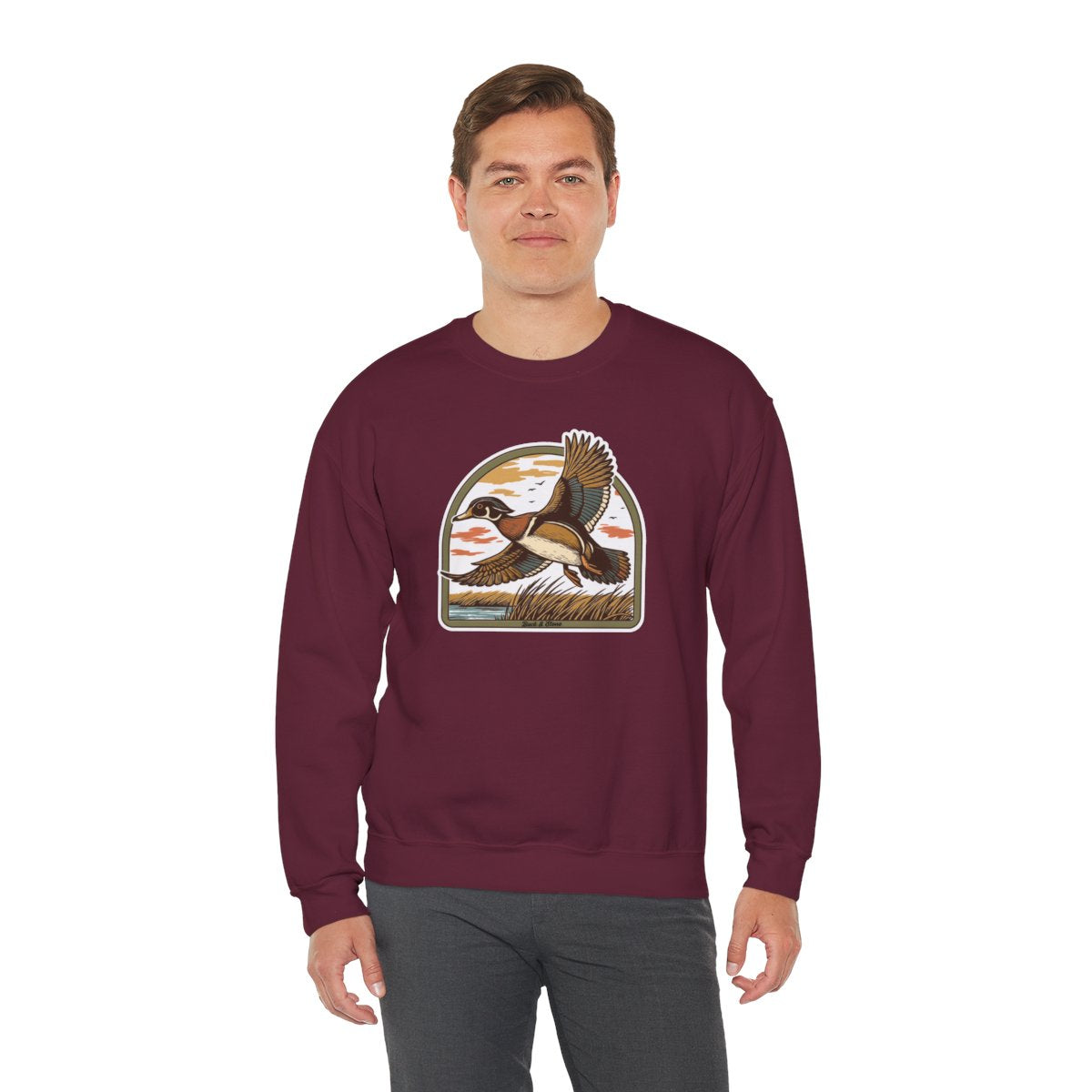 Wood Duck Sunrise Crewneck sweatshirt