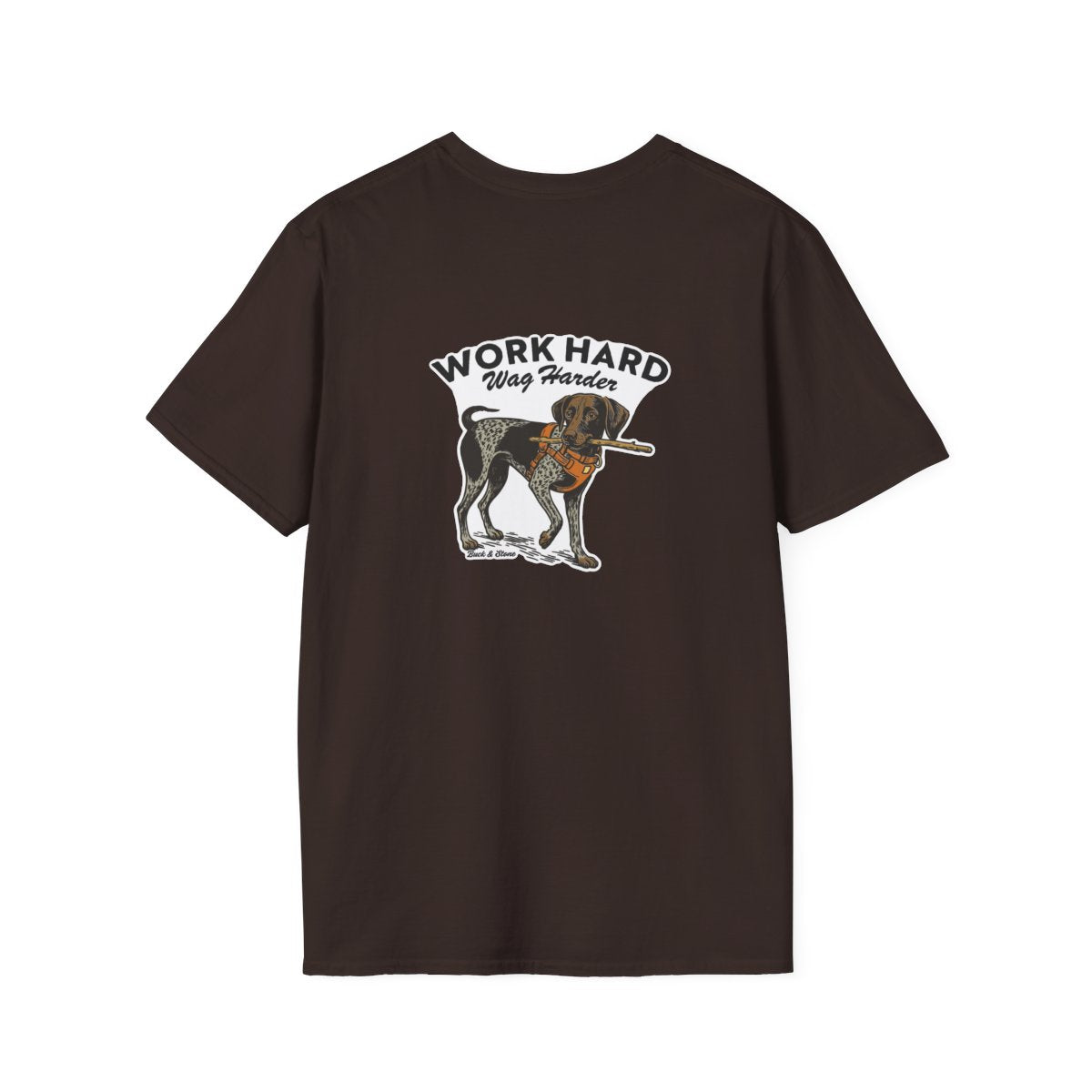 Work hard Wag harder- Soft style tee
