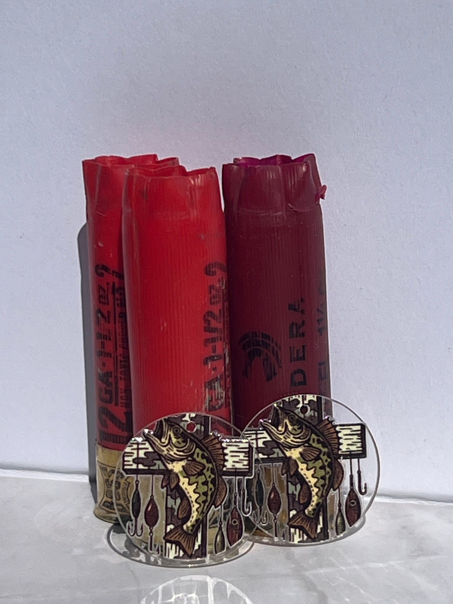 Camo Cross Fishing Lures Earrings