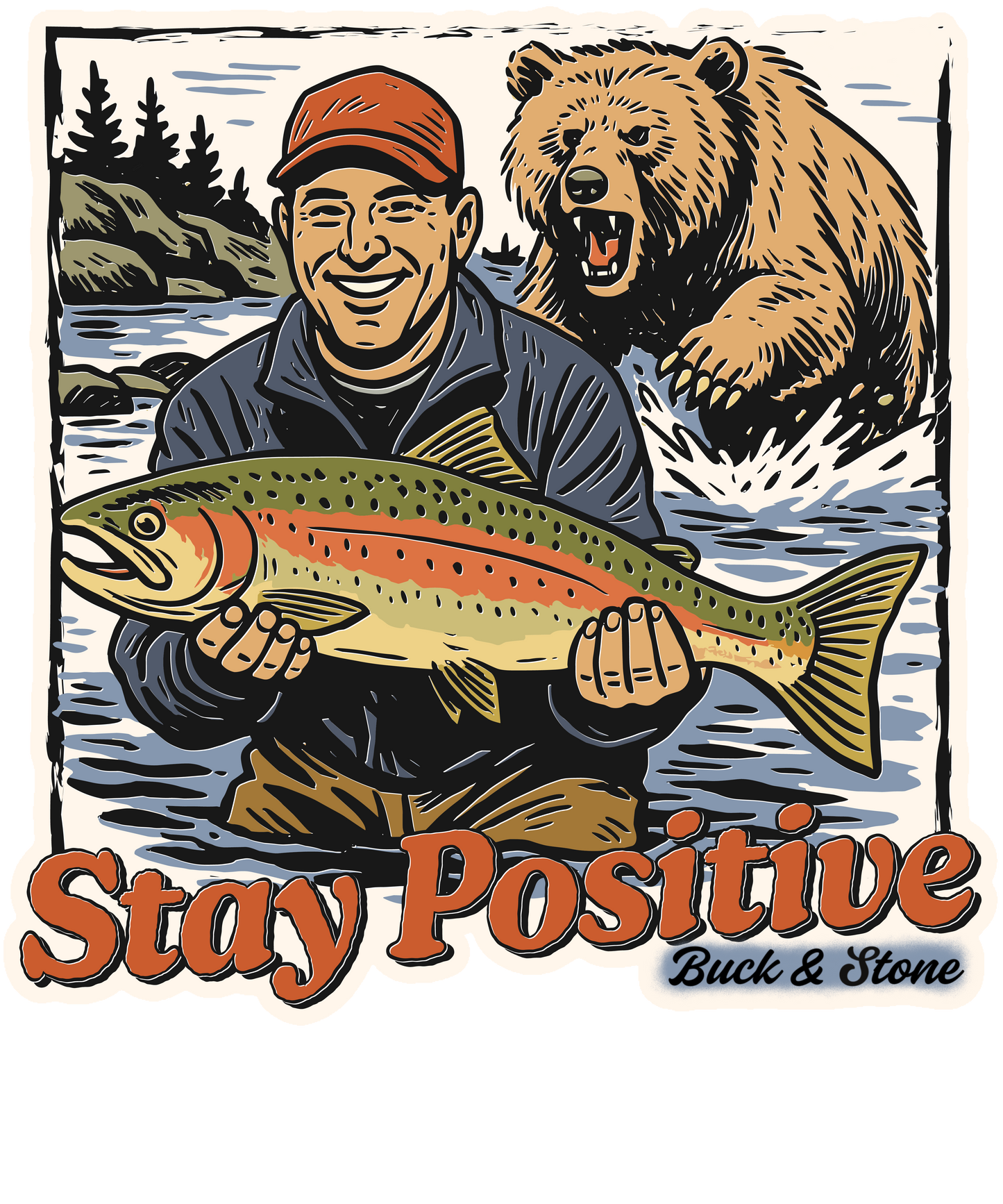 Stay Positive Sticker