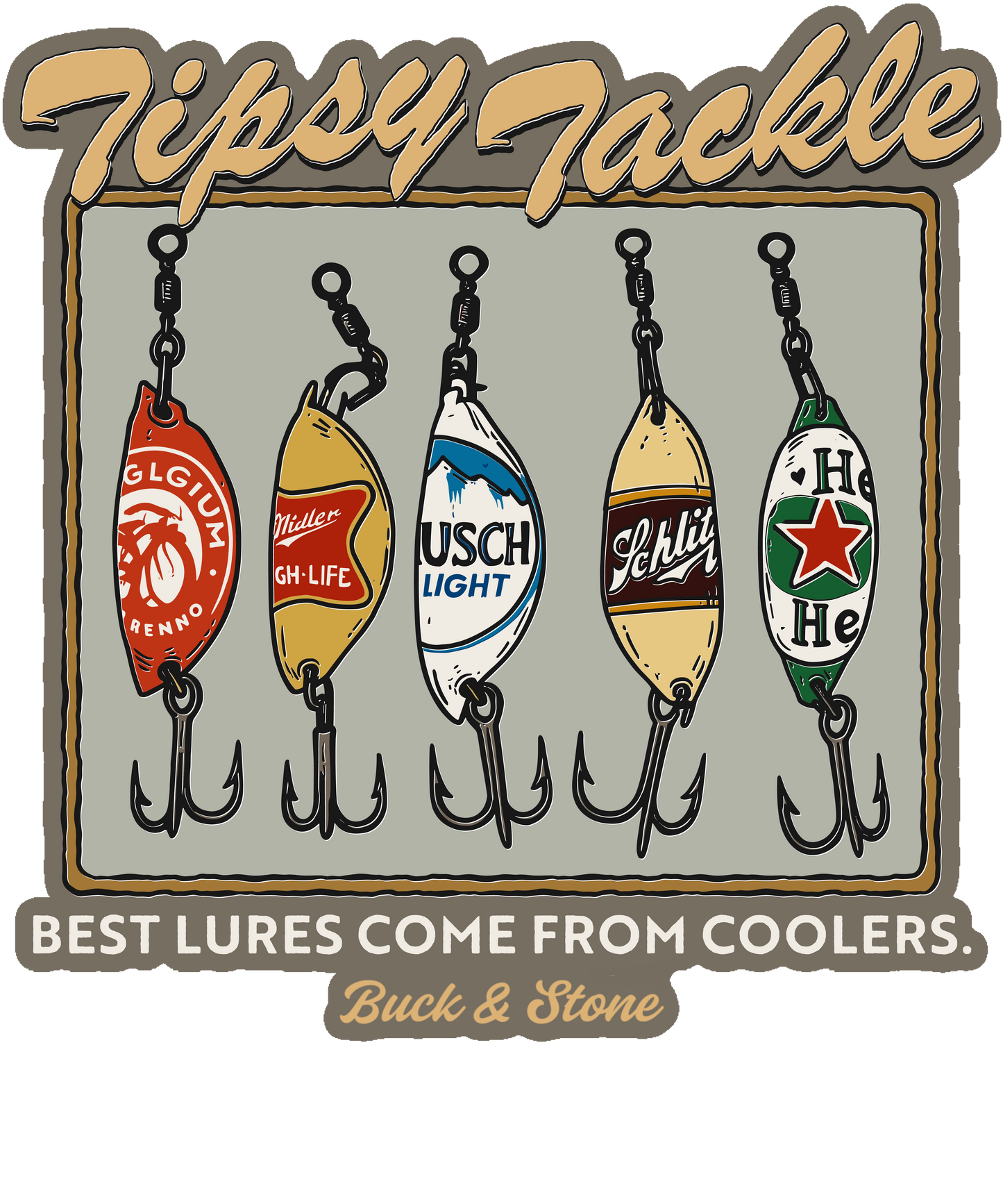 Tipsy Tackle Lure Sticker