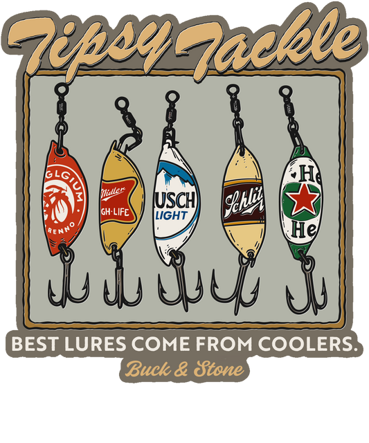 Tipsy Tackle Lure Sticker