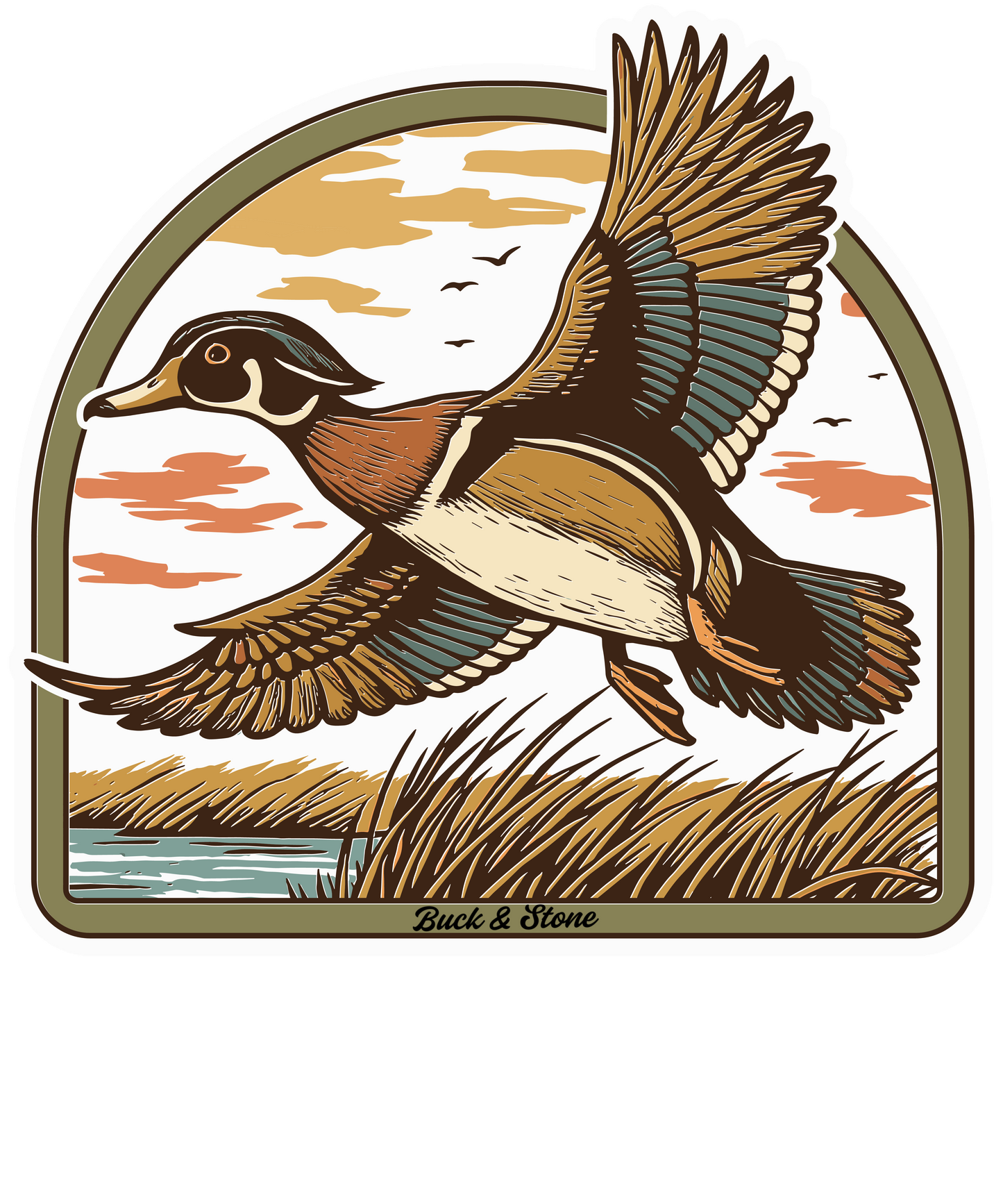 Wood Duck Sticker