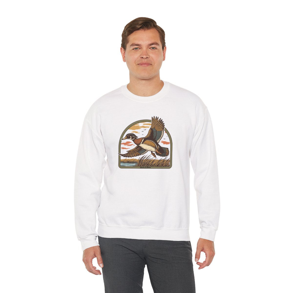 Wood Duck Sunrise Crewneck sweatshirt