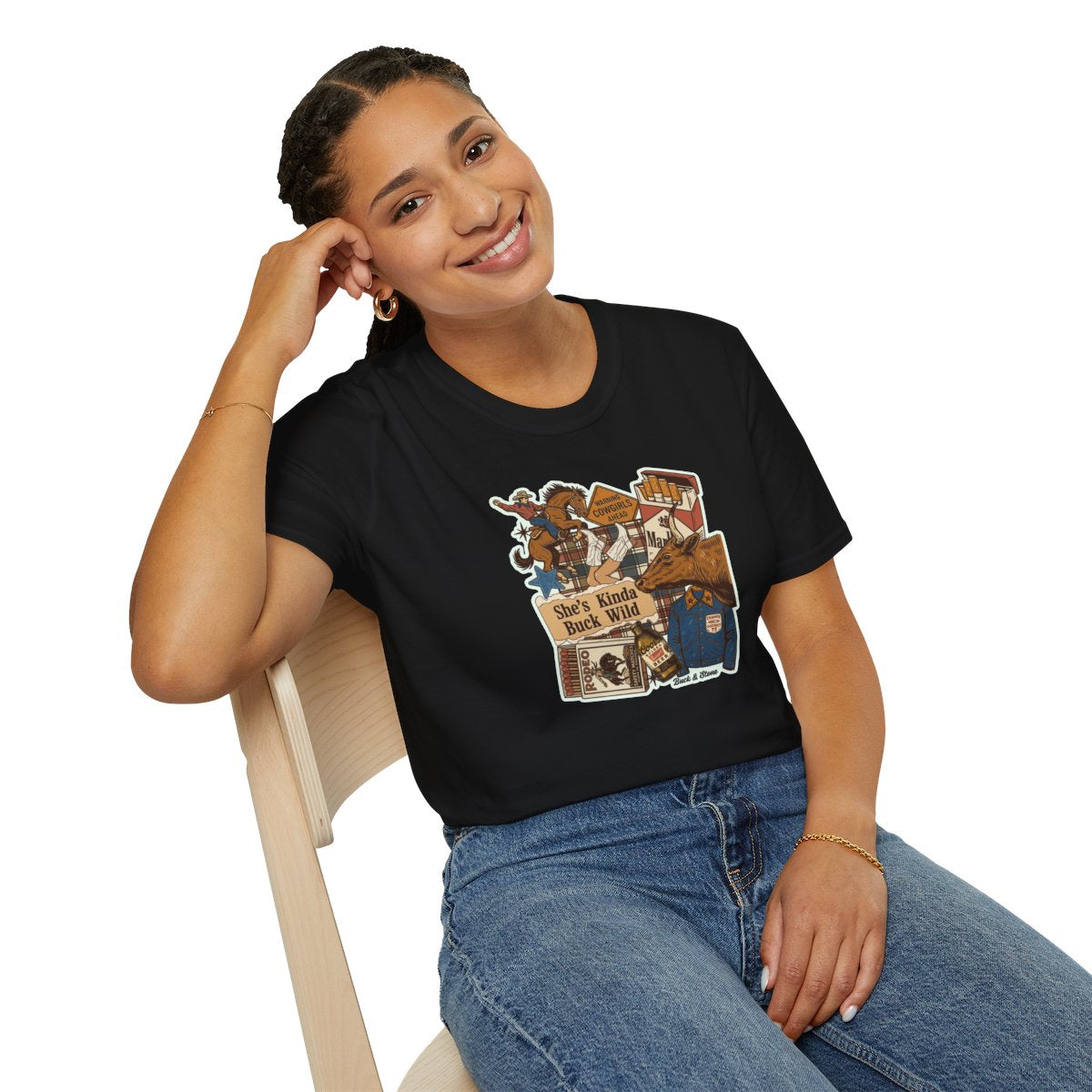 She's Kinda Buck Wild Tee