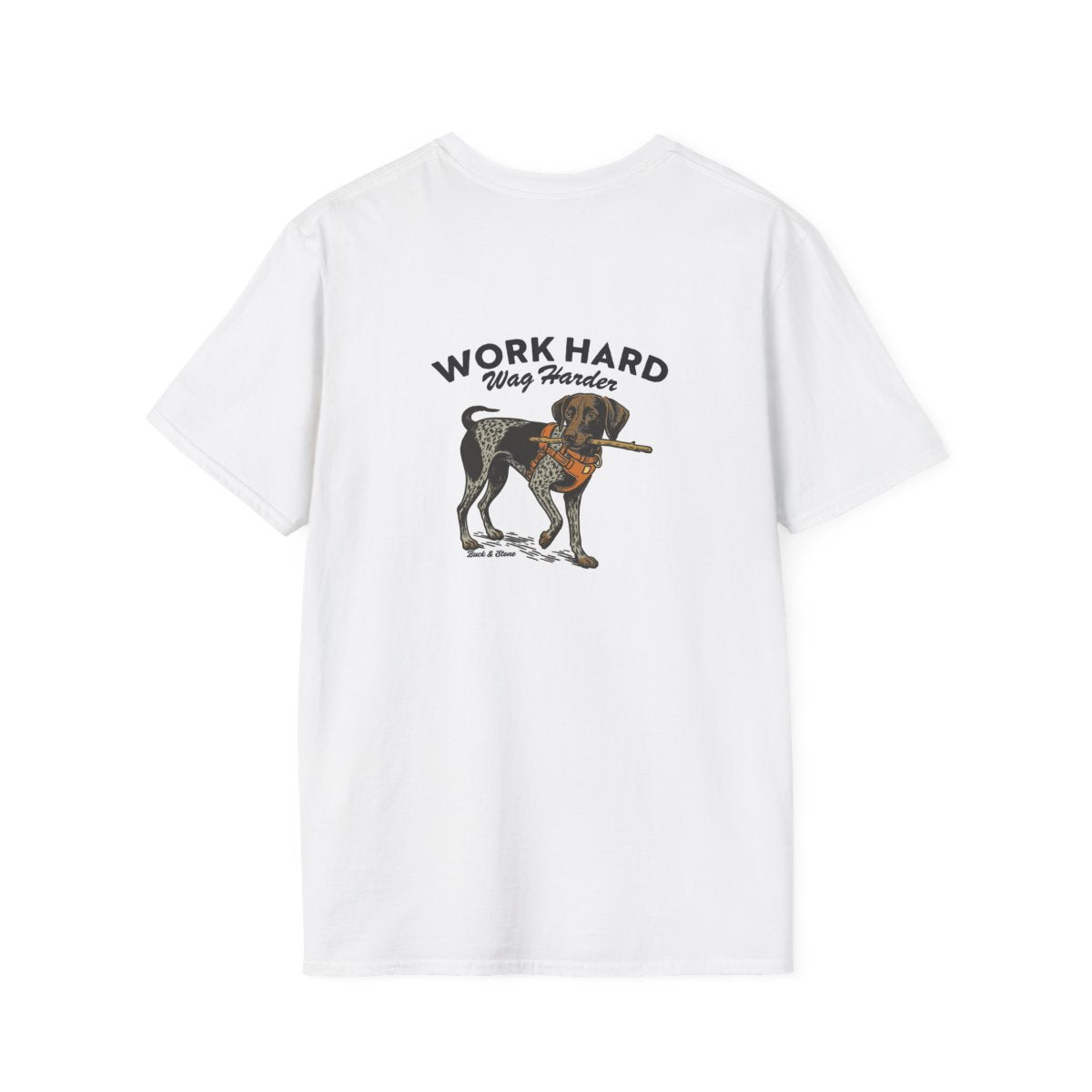 Work hard Wag harder- Soft style tee