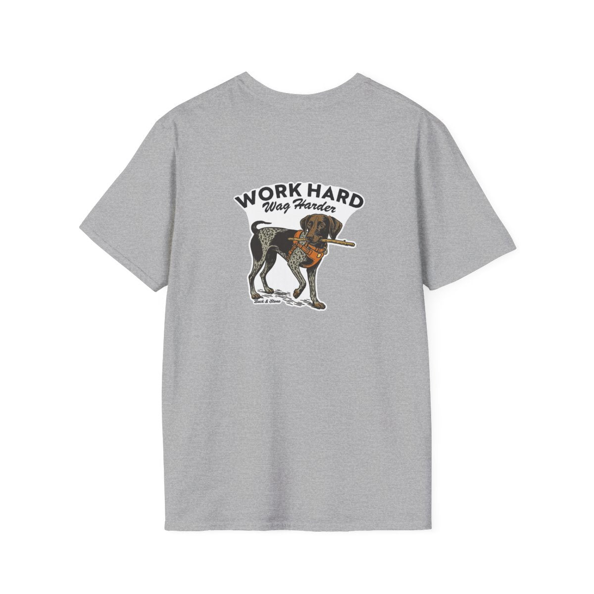 Work hard Wag harder- Soft style tee