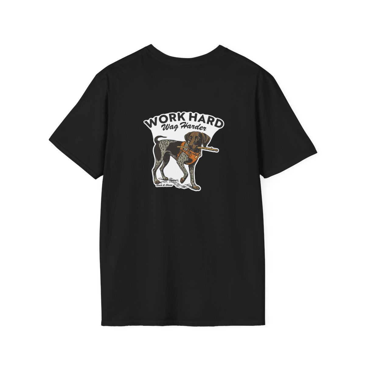 Work hard Wag harder- Soft style tee