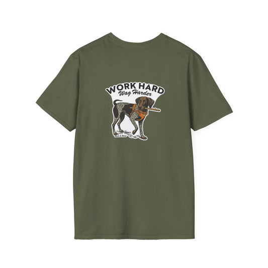 Work hard Wag harder- Soft style tee